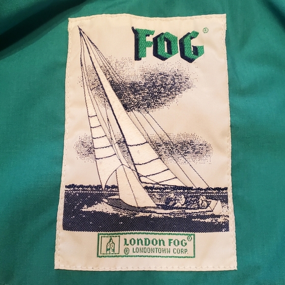 Awesome Vintage 90s London Fog Jacket Men's Size Medium White Vented Full Zip - Picture 13 of 15